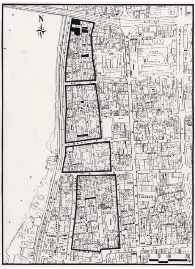 圖 2-2-5 倣洋樓式建築的分布 