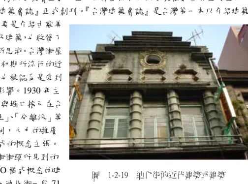 圖 1-2-19 迪化街的近代建築式建築 