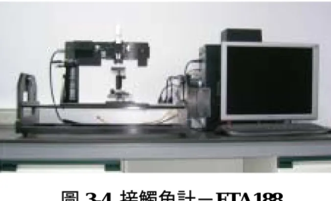 圖 3-4  接觸角計－FTA188  (資料來源：本研究拍攝)  (三)  色差分析 
