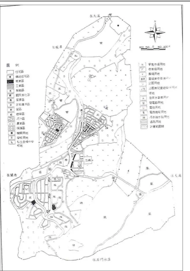 圖 3-6  石門都市計畫區劃設示意圖 