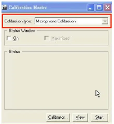 圖 3.21 選擇 Microphone Calibration 