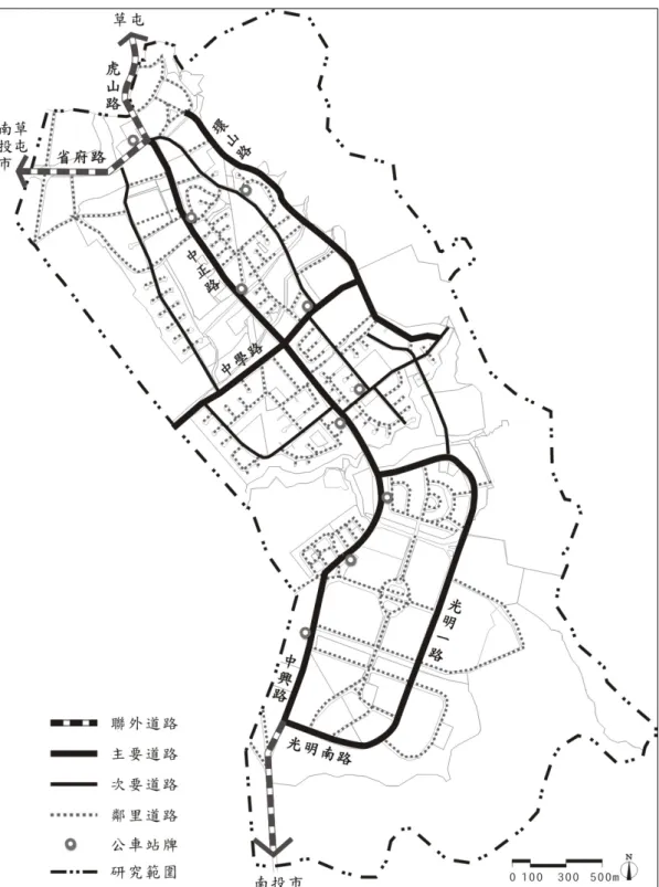 圖 4-9 區內交通動線分佈示意圖 