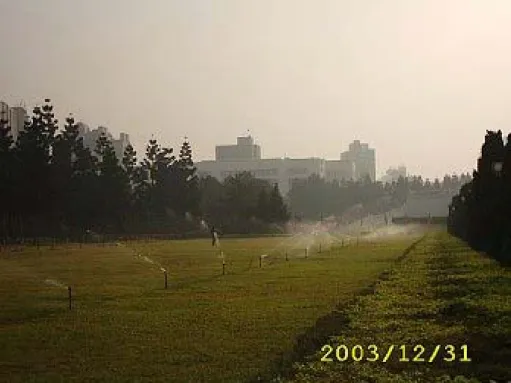 圖 2-17  國立中正紀念堂之自動雨水澆灌系統 
