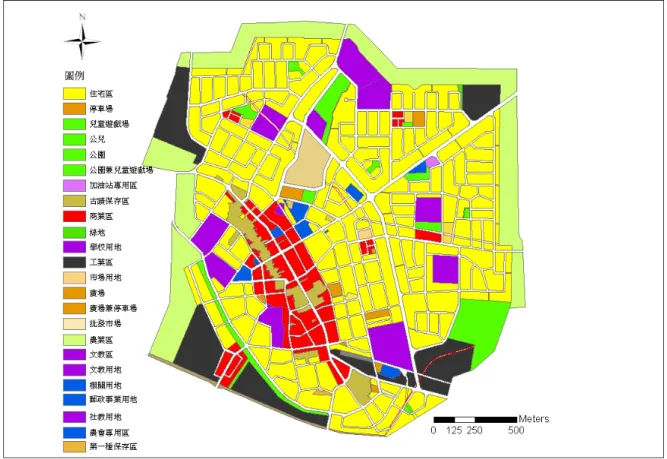 圖 3-8 鹿港福興都市計畫示意圖 