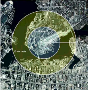 圖 4.1 Dockside Green  於加拿大維多利亞市位置圖  (資料來源：Vancity and Windmill, 2006) 