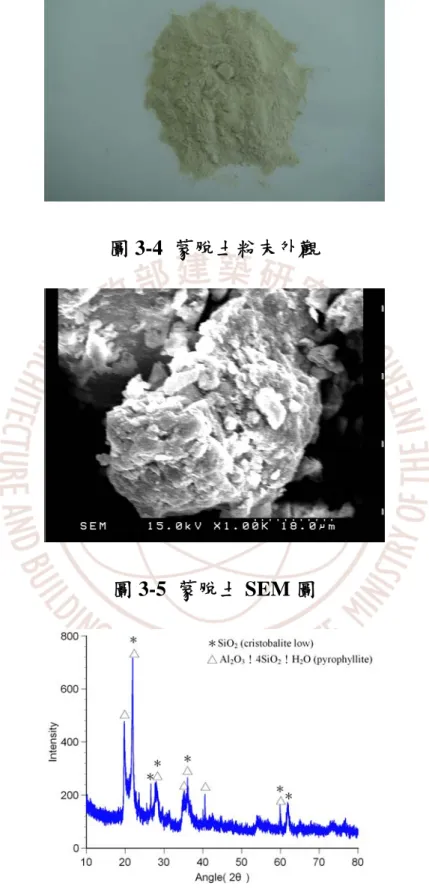 圖 3-5  蒙脫土 SEM 圖 