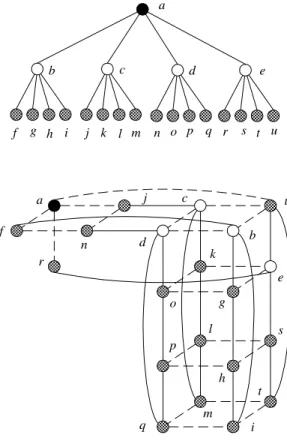 Figure 8. QT 2  is embedded into IH(4, 2, 0). Four H 2 ’s, depicted respectively  by solid lines, are constructed from H 4  in IH(4, 2, 0)