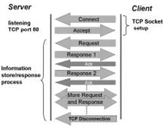 Figure 1 : unicast HTTP server/client connection