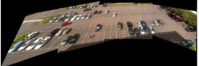 Fig. 3 The merge result of four cameras 