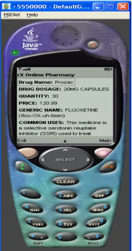 Figure 8. Refill Request Confirmation on a   Cell Phone 