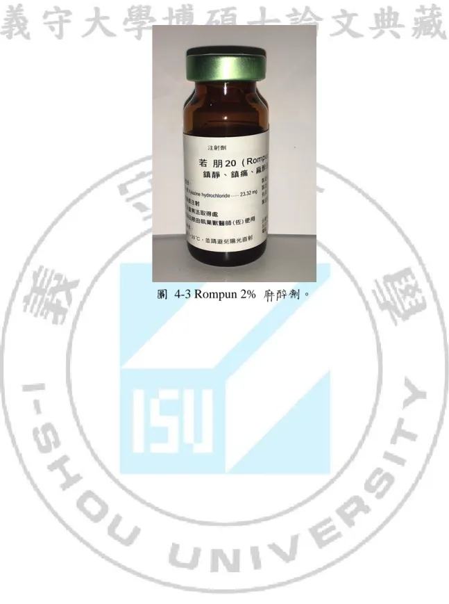 圖 4-3 Rompun 2% 麻醉劑。 