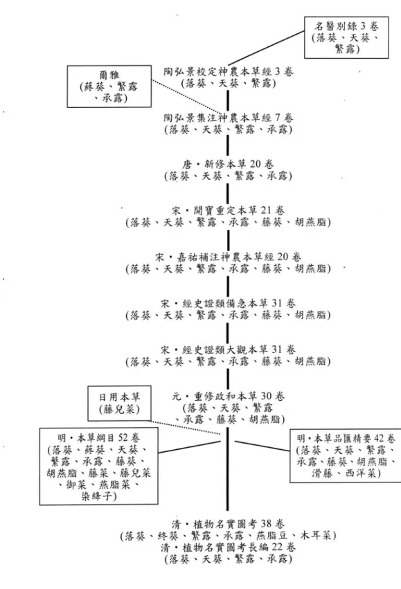 圖 6  落葵之本草系統圖 
