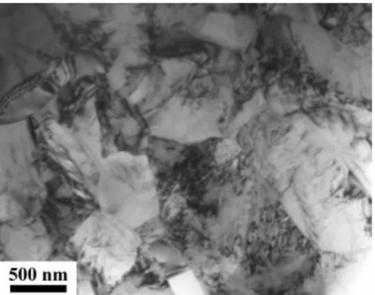 Fig. 2 Transmission electron micrograph of undeformed Ti-6Al-4V specimen at temperature of 25℃