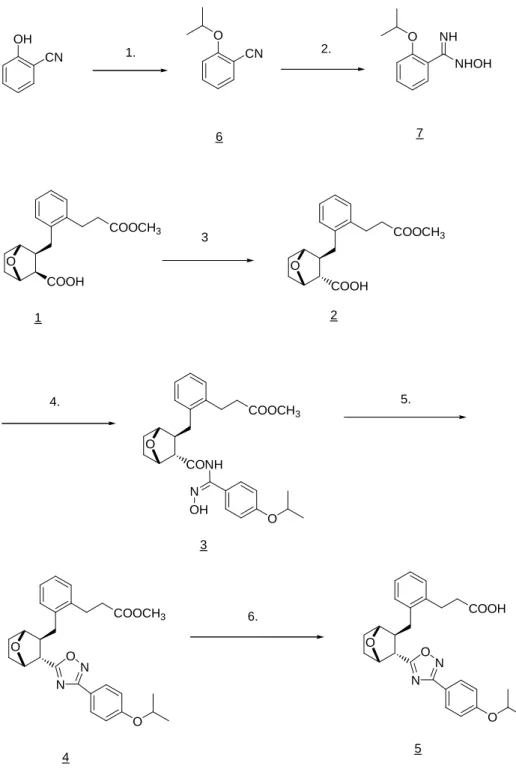 Figur e One. Synthesis of Anti-platelet Agent 5.