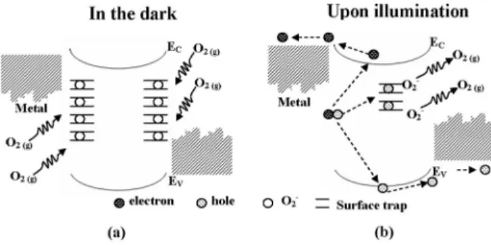 TABLE I. Photocurrent, dark current, photoresponsivity, and UV-to-visible rejection ratio of the ZnO MSM PDs measured at 5 V bias and 370 nm illumination