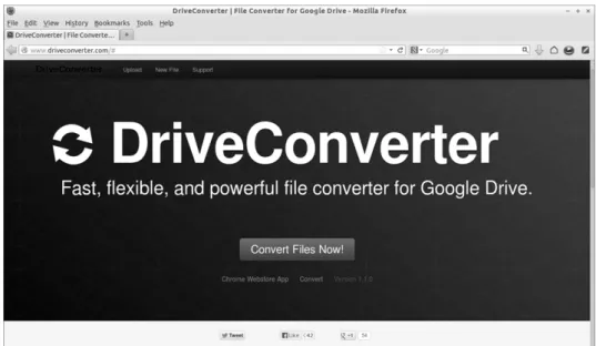 圖 1-4  線上轉檔－Google DriveConverter 應用程式 