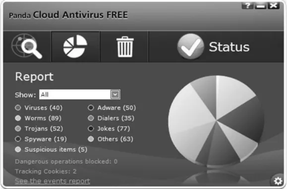 圖 1-5  線上掃毒－Panda Cloud Antivirus 應用程式 