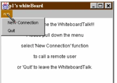 Figure 15. The run selection menu. 