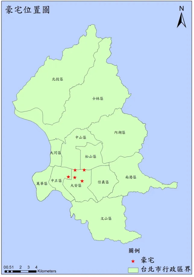 圖 5 豪宅案例位置 