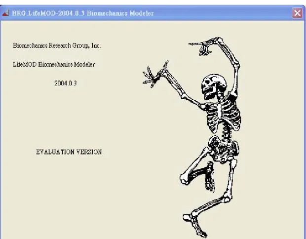 圖 1-2  LifeMOD 2004 年 5 月試用版 