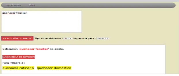 Diagram 1. Spanish Collocation Error Detection and Revision Suggestion Tool 3.0 
