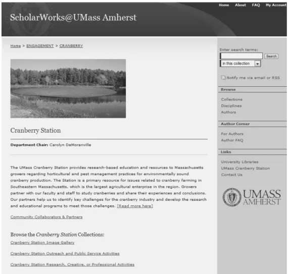 Figure 3  Community engagement project example    (available at http://scholarworks.umass.edu/cranberry/) 