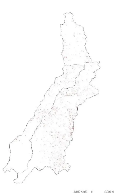 圖 2- 55  新增崩塌地分布圖(106 年度崩塌地圖-105 年度崩塌地圖) 