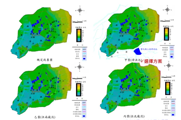 圖 1.2.2.2  台南科學園區週邊範圍排水改善方案 