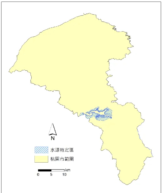 圖 12  桃園市水源特定區–空間限制發展區 