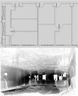 Figure 4: Demolition plan and range images 