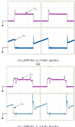Fig. 7 illustrates efficiency comparison between the  interleaved flyback converter with hard-switching circuit and  with the proposed single-capacitor snubber