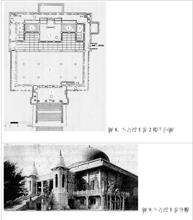 圖 8.  大谷派本堂 2 樓平面圖 