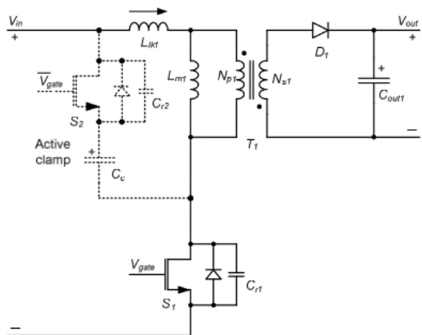 Figure 2.   Proposed merged interleaved flyback converter  
