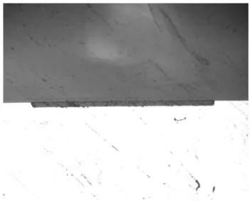 Figure 7: Cross section of microchannel under optical microscope.