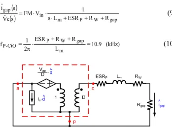 Fig. 9. Equivalent circuit for derivation of open-loop line-to-output transfer  function