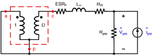 Fig. 10. Equivalent circuit for derivation of open-loop output-admittance  transfer function