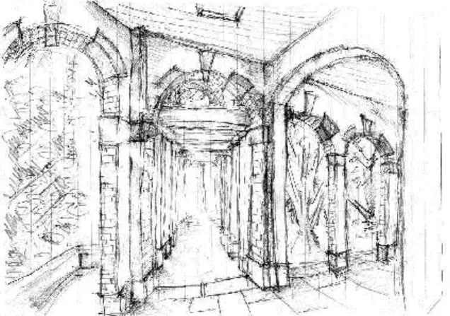 Figure 1. Pattern 11, the corridor, by student A. 