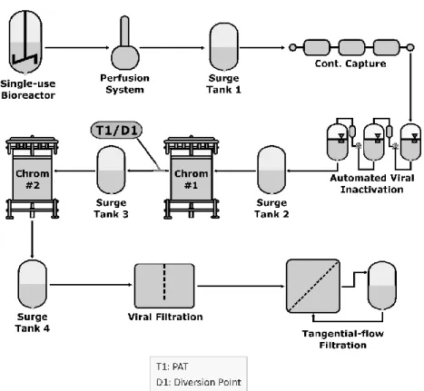 Figure 3 shows an example of a fully continuous drug substance process for therapeutic proteins 869 