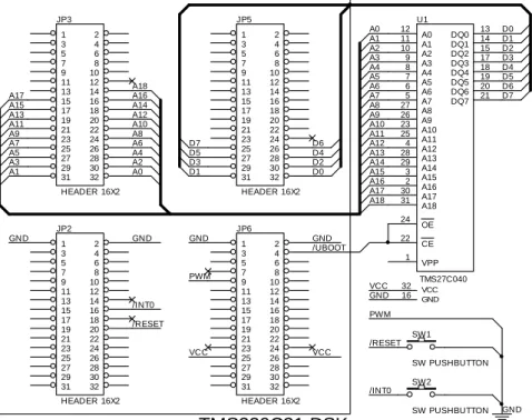 Figure  4.1 Standalone DSP Controller Design by Using  TMS320C31 DSK with External Boot EPROM