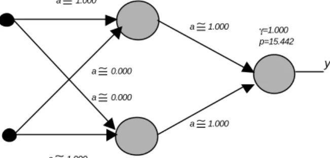Figure 3 Configuration of the fuzzy  γ -model neural network 