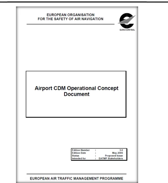 圖 1-2. Airport CDM Operational Concept Document 封面 