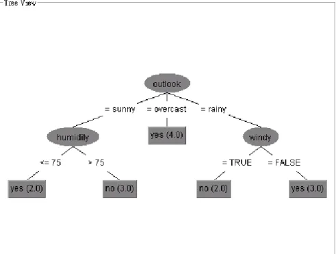 Figure 2.18 Example of decision tree using WEKA 