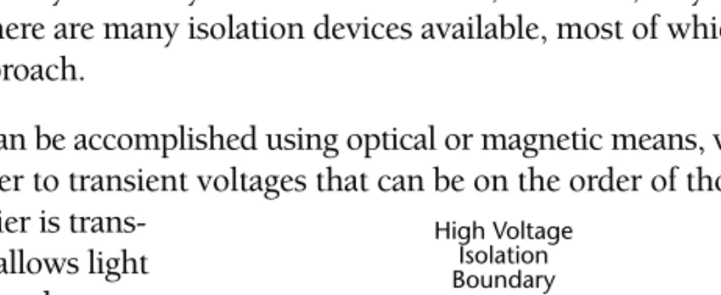 Figure 3-13 shows a simple optical isolation circuit.