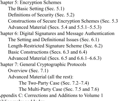 Figure 0.2: Rough organization of this volume.