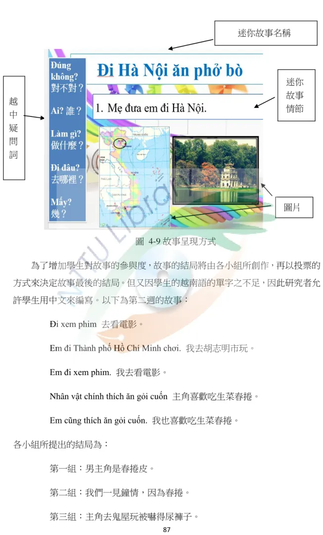 圖  4-9 故事呈現方式 