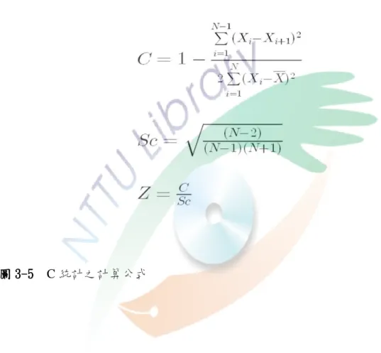 圖 3-5  C 統計之計算公式 