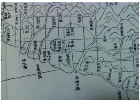 圖 8.台灣後山總圖(擷取一部分)                  資料來源：夏獻綸(1984)《臺灣輿圖並說》  部落地圖的繪製，不僅是部落歷史文化重建工作的一種途徑、或圖像的完 成，也是一種持續的、具體性的社會與文化重建途徑。每個人都用過地圖，但是， 地圖真的可以讓真實世界的再現嗎？如何在一張紙上完全展現整個部落歷史的 表面？其實，說穿了每一張地圖都反應了繪圖者的偏見和選擇，是溝通、說服、 權力的工具，在各式地圖中，都可以看出地圖背後的觀念與權力的運作。點出了 人們在生活上的「疏於察覺」。 55 在台