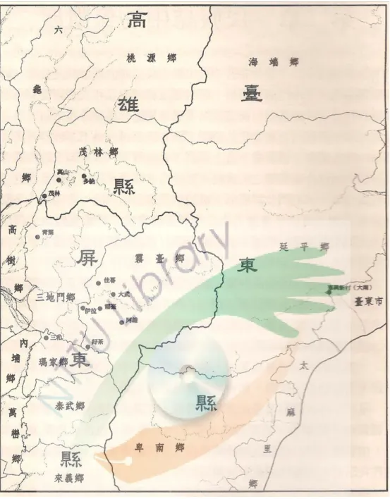 圖  3 魯族族族群分布圖 