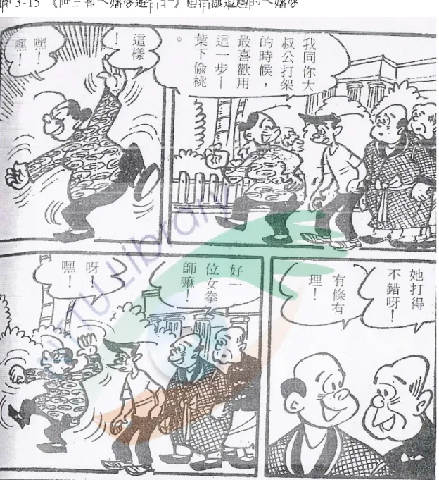 圖 3-15 《阿三哥大嬸婆遊台北》裡活潑逗趣的大嬸婆 