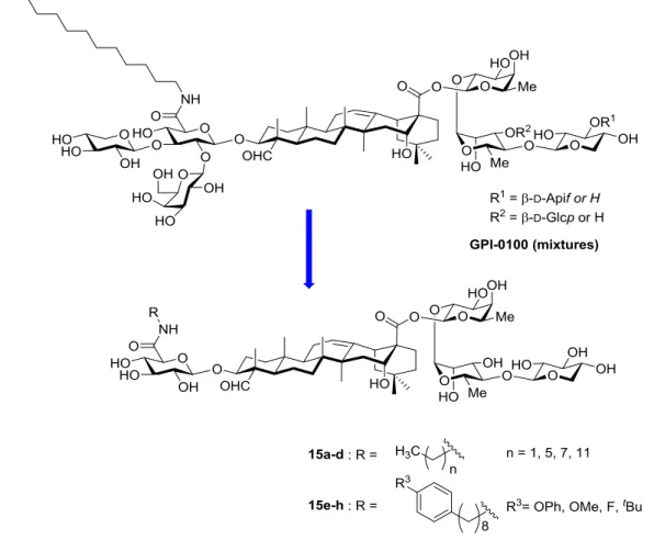 Figure 10.  Our preliminary work on the modification of GPI-0100 analogues. 
